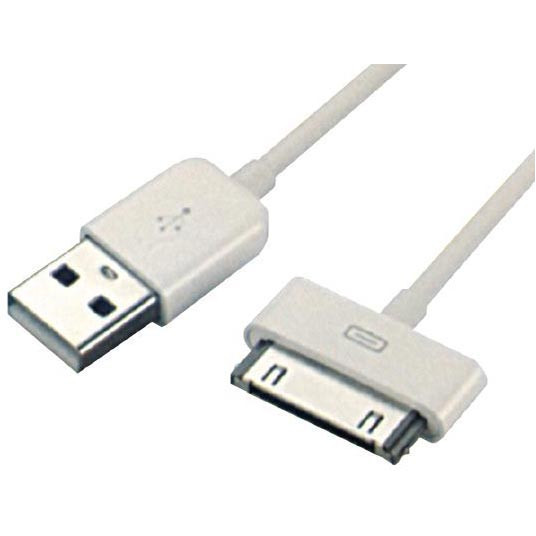 Kaabel Sbox IPH4 USB A M.->I-PH./I-PO./I-PA., 2 m, valge